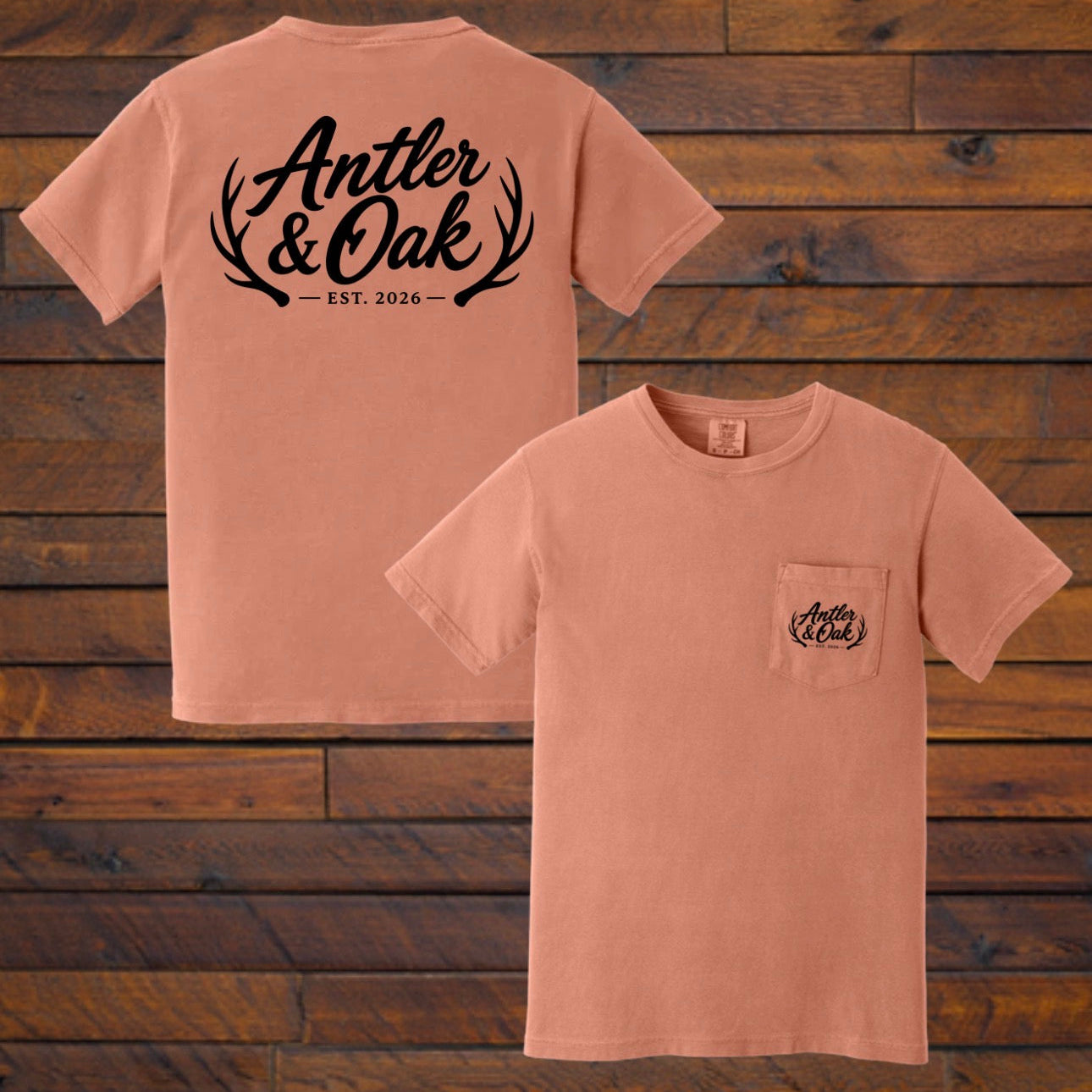 Antler andOak|  Terracota Heritage Script Tee