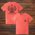 Antler and Oak|Neon Red Orange Signature Tee